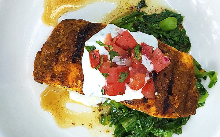 best grille salmon with tandoori