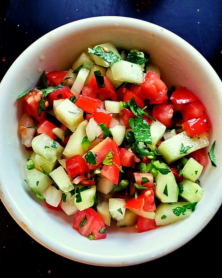 Middle Eastern Cucumber Tomato Salad